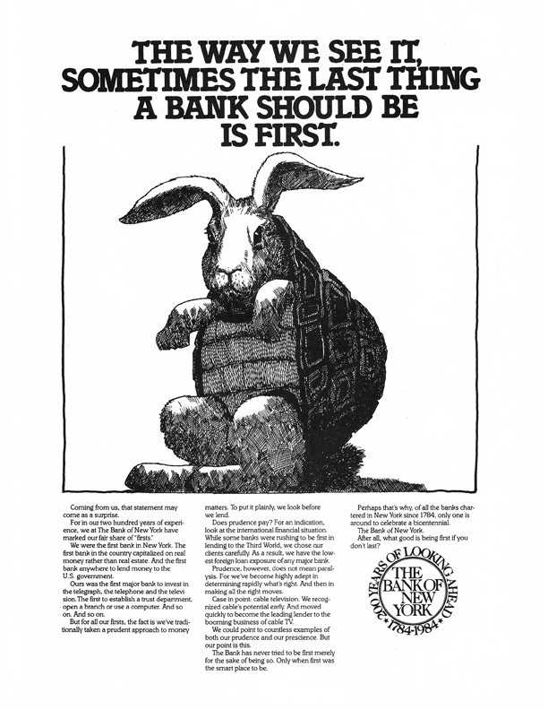Bank of New York Print Ad